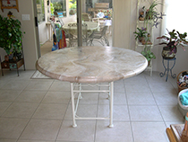 Marbleized Kitchen Table