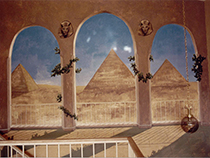 Pyramids from balcony